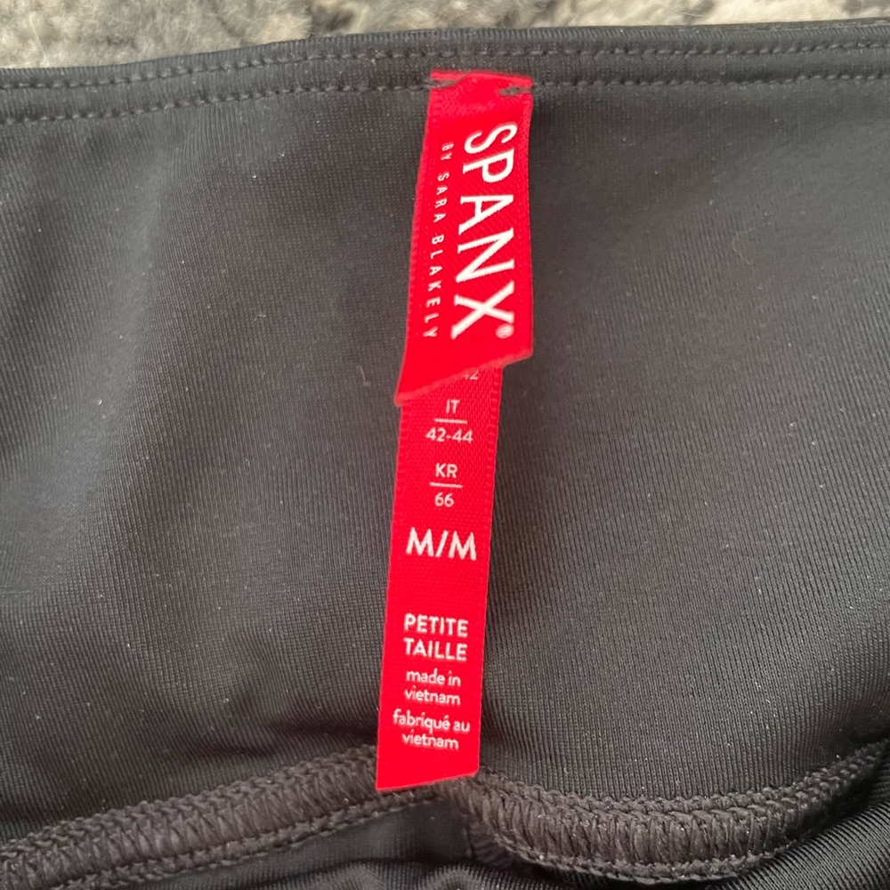 Spanx faux leather leggings.